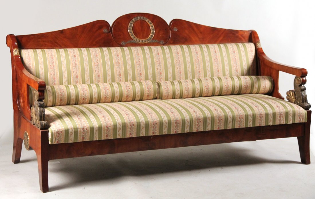 Empire Parcel-Gilt Mahogany Sofa (1 of 10)