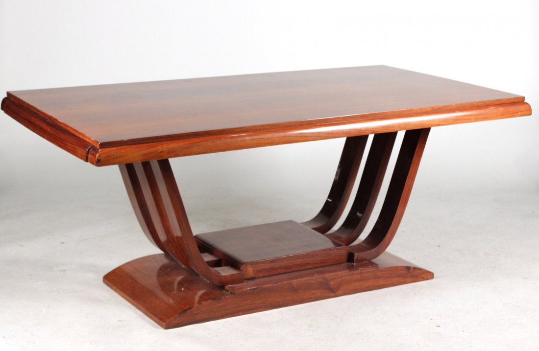 Art Deco Mahogany Dining Table (1 of 6)