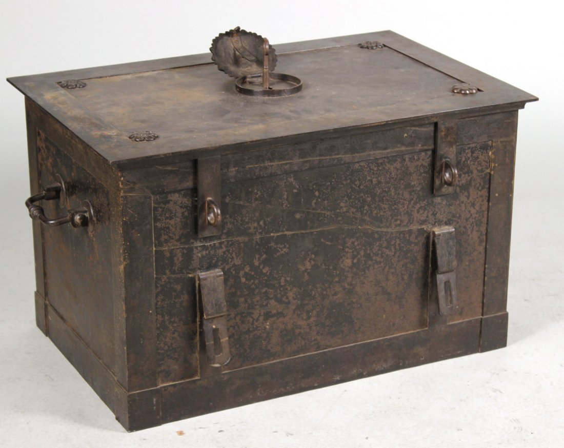 Patinated Metal Blanket Chest (1 of 10)