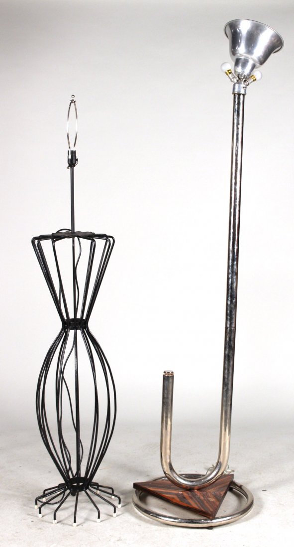 Modern Black-Painted Metal Floor Lamp (1 of 8)