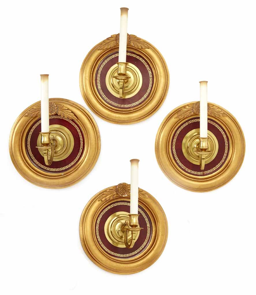 Four Neoclassical Style Single Light Wall Sconces (1 of 6)