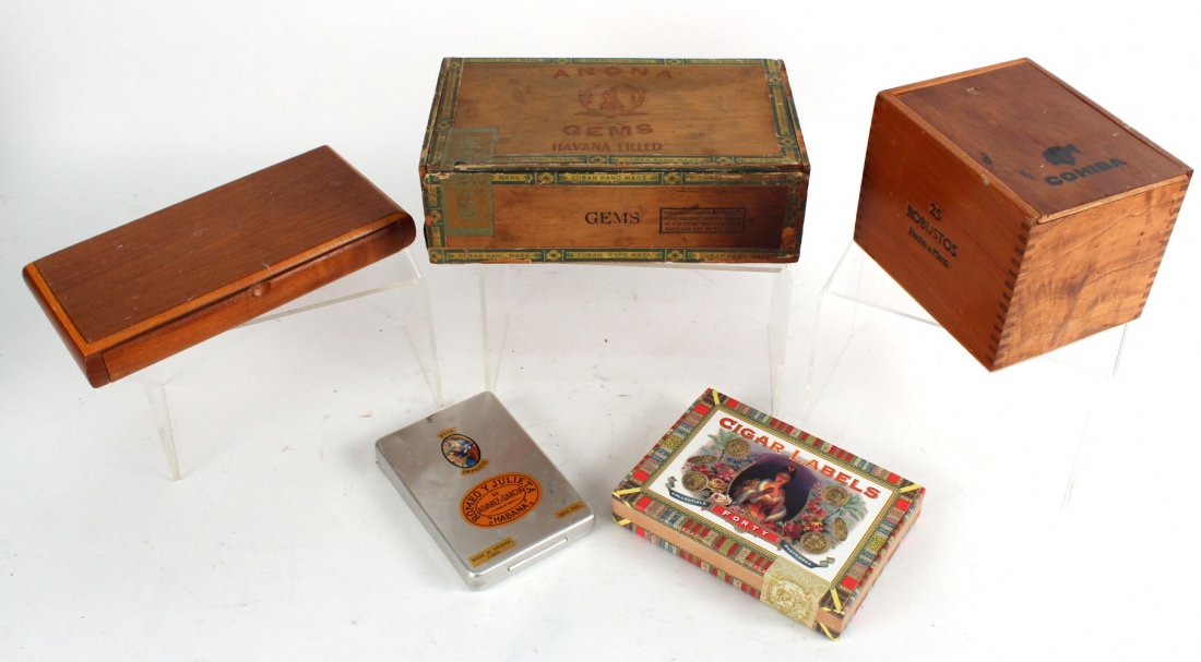 Group of Four Vintage Cigar Boxes (1 of 10)