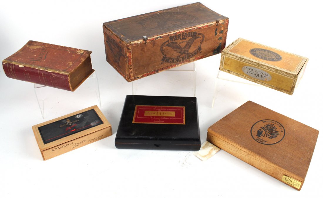 Group of Six Vintage Cigar Boxes (1 of 10)