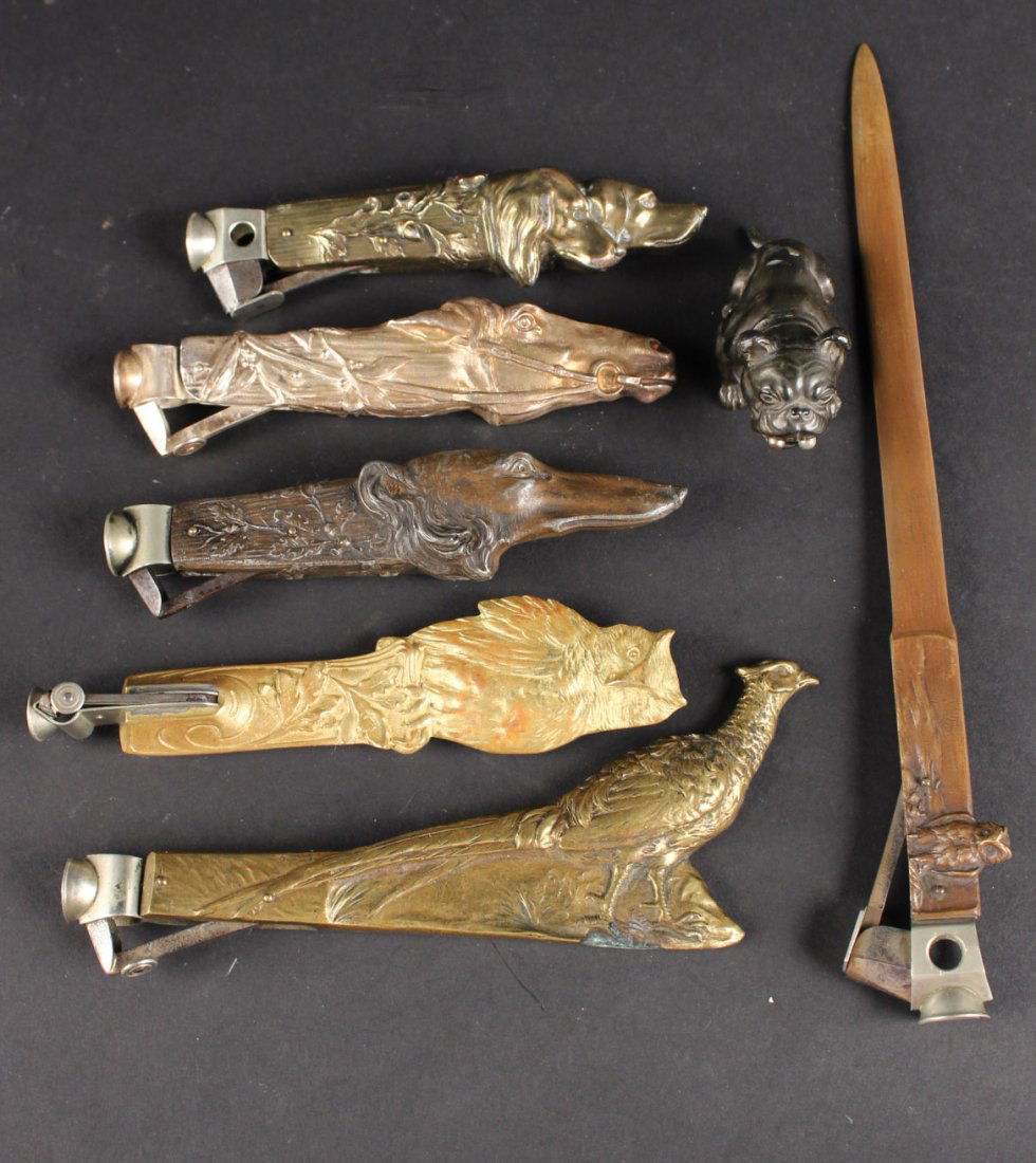 Seven Figural V-Cut Cigar Cutters (1 of 10)