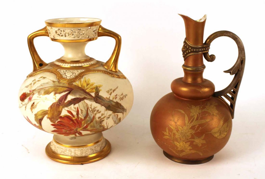 Two Royal Worcester Porcelain Table Articles (1 of 8)