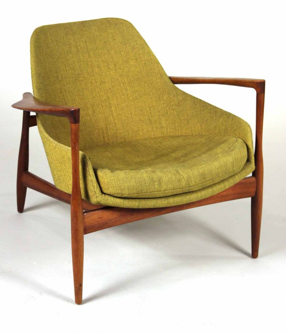 Christensen & Larsen Upholstered Teak Armchair (1 of 8)