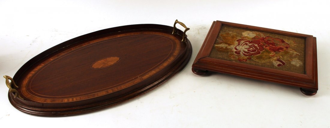 Georgian Style Inlaid Mahogany Tray (1 of 8)