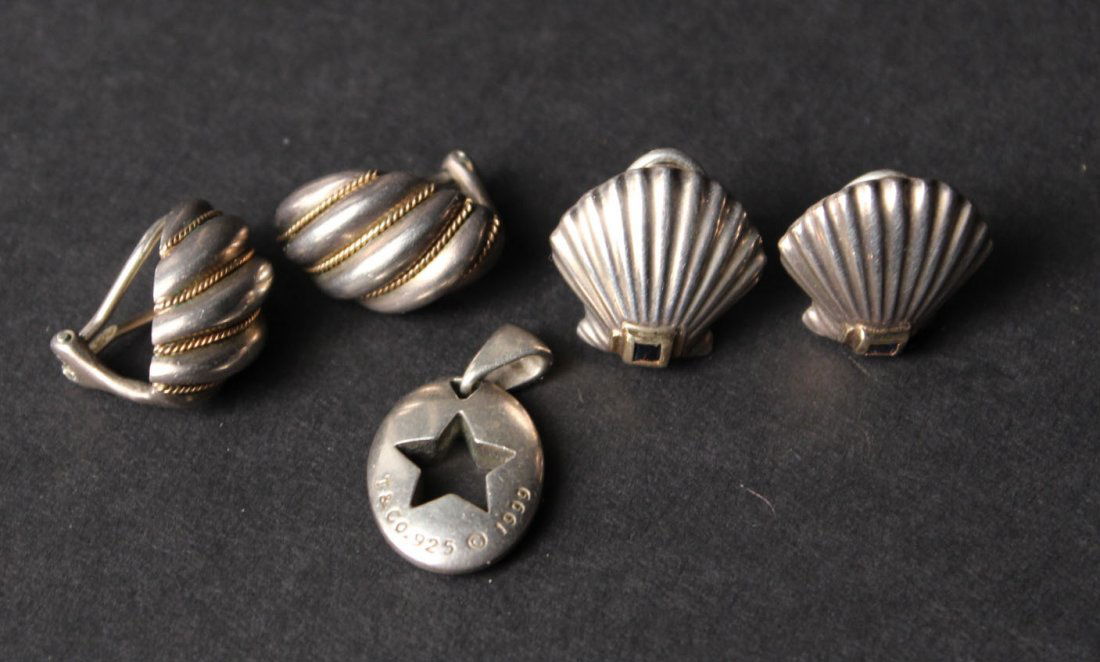 Two Pair of Silver Ear Clips (1 of 8)