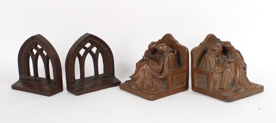 Figural Kathodian Artbronz Bookends (1 of 8)