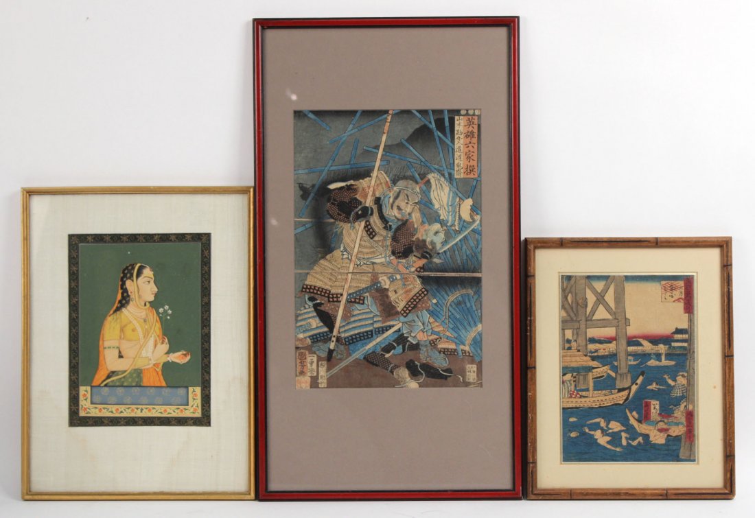 Painting, "Young Gujarat Lady," Muhammad Afzal (1 of 9)