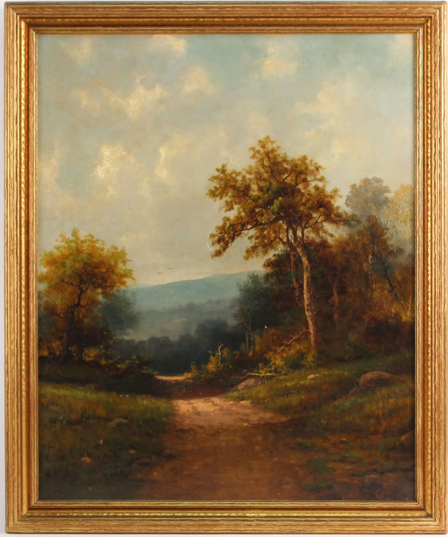 Oil on Canvas Mounted on Board, Landscape (1 of 8)