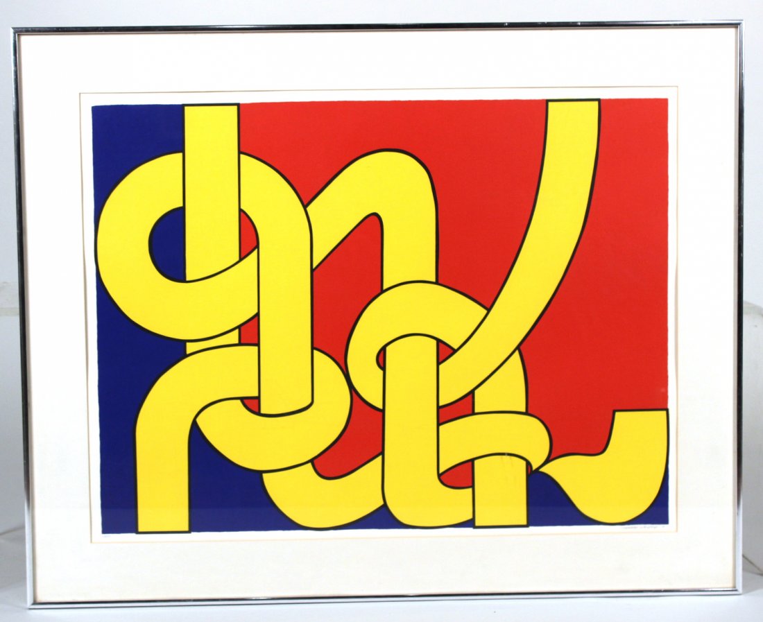 Lithograph, Modern Abstract, Margaret Wenstrup (1 of 5)