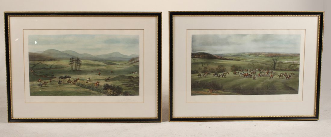Two Fox Hunting Lithographs (1 of 5)