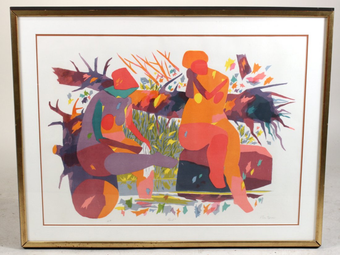 Lithograph, "Pond," Gregorio Prestopino (1 of 8)