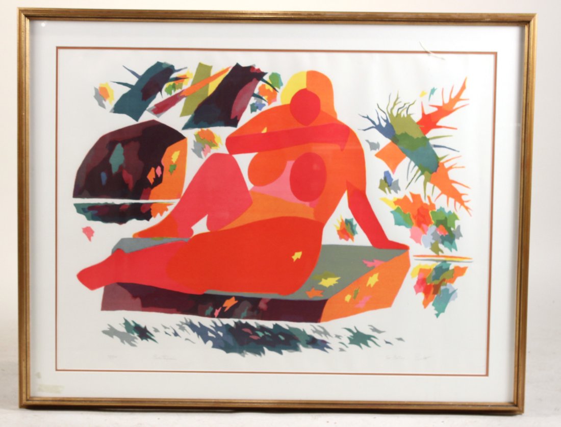 Lithograph, Recumbent Woman, Gregorio Prestopino (1 of 8)