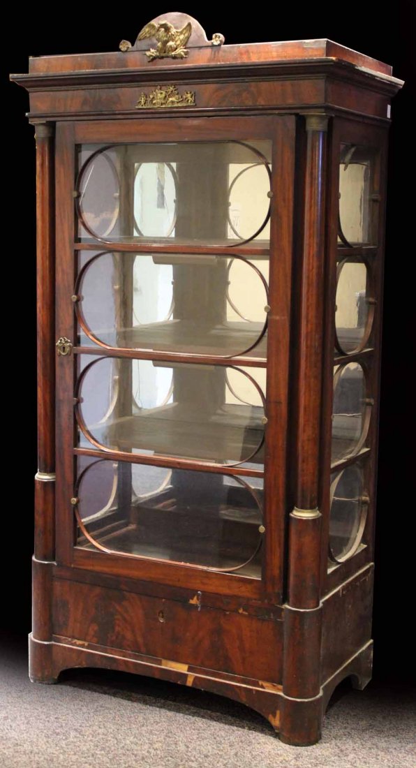 Empire Ormolu-Mounted Mahogany Bookcase (1 of 10)