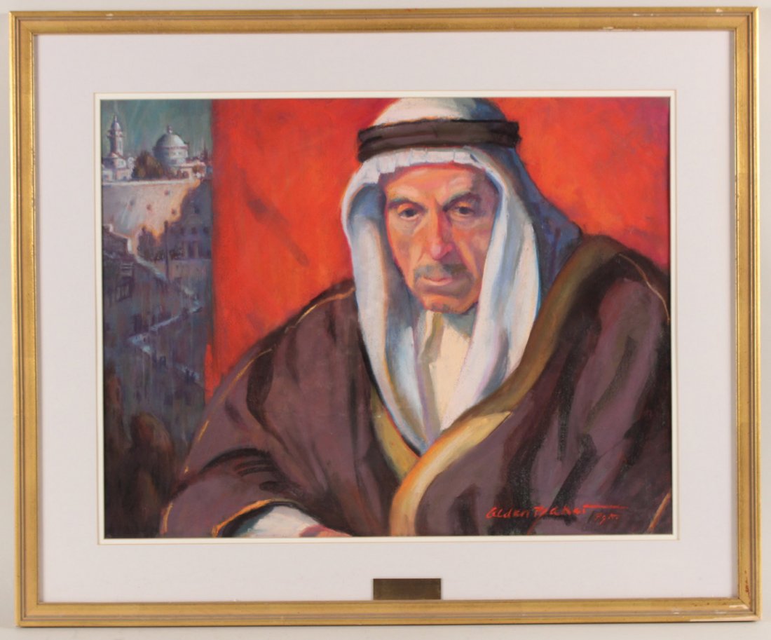 Pastel, Portrait Middle Eastern Man, Alden Baker (1 of 8)
