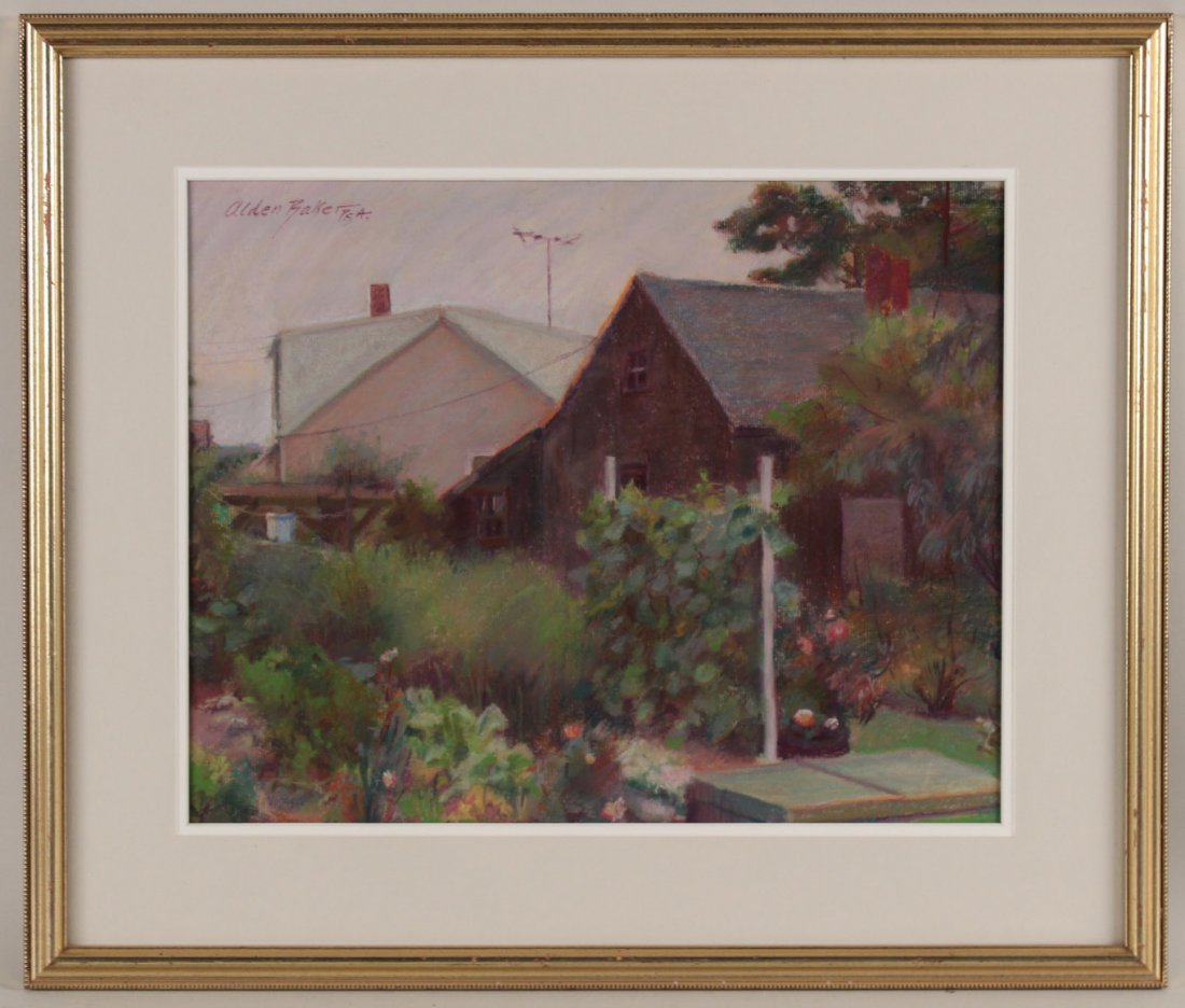 Pastel, House and Barn, Alden Baker (1 of 5)
