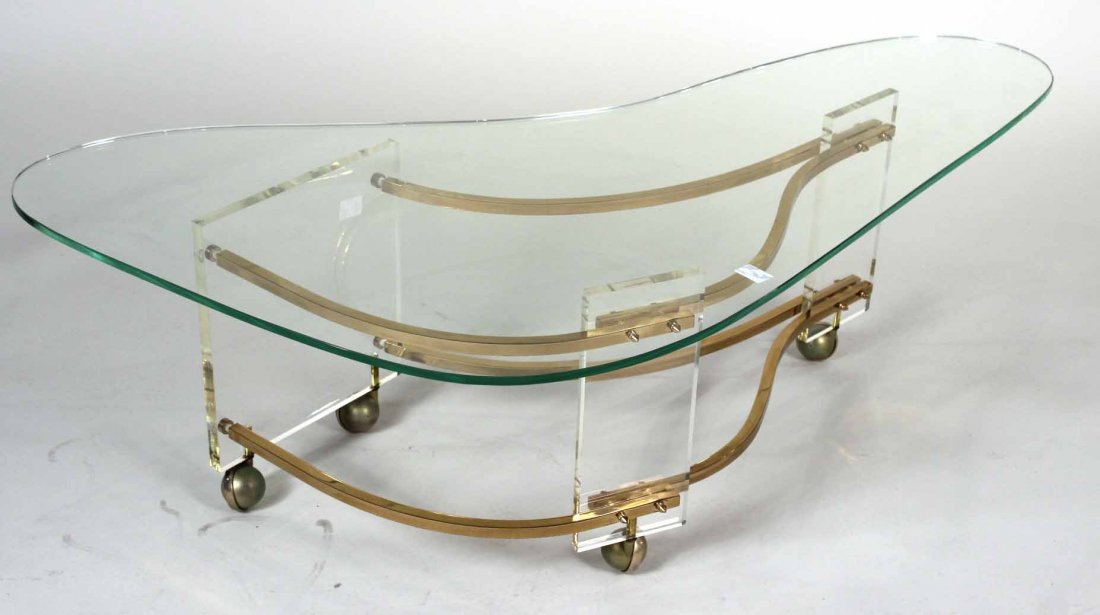 Charles Hollis Jones Kidney-Shaped Coffee Table (1 of 5)