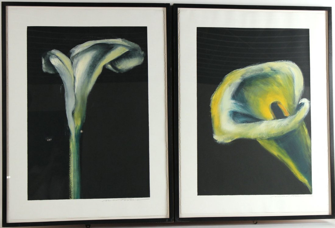 Two Silkscreens, Flowers, Cynthia Nartonis (1 of 9)