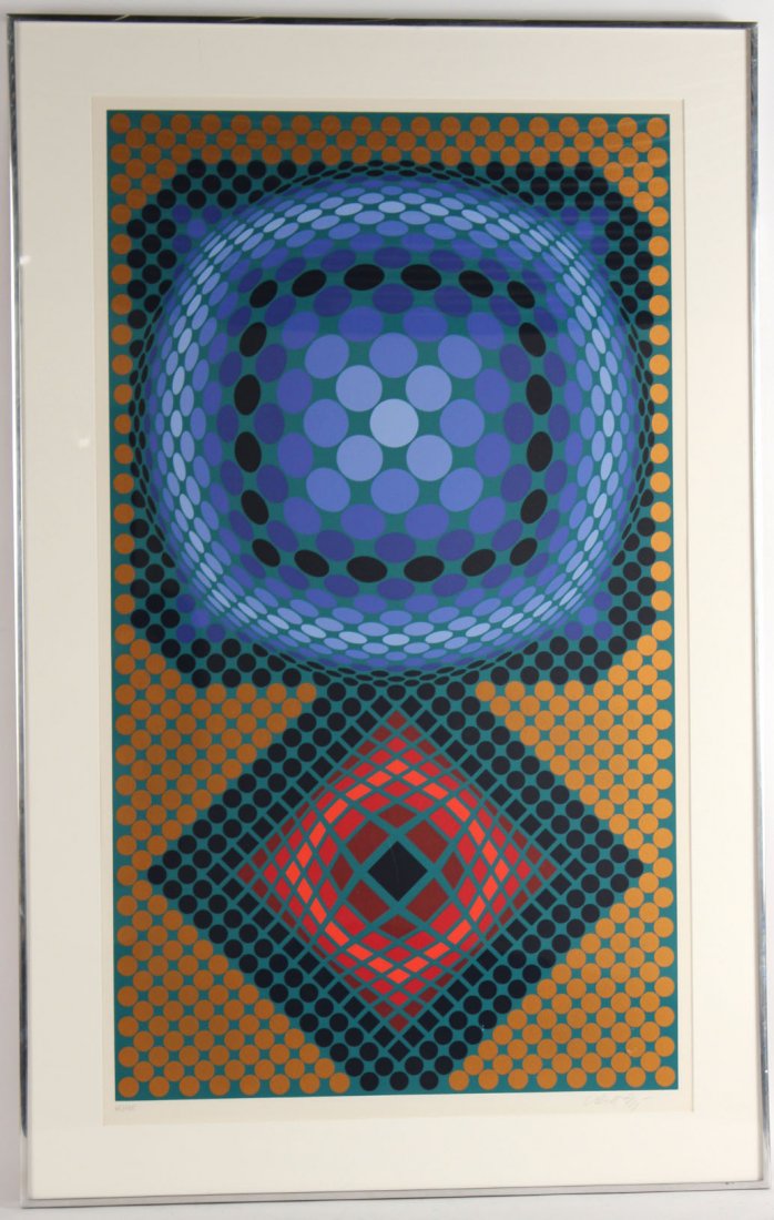 Silkscreen, Abstract, Victor Vasarely (1 of 7)