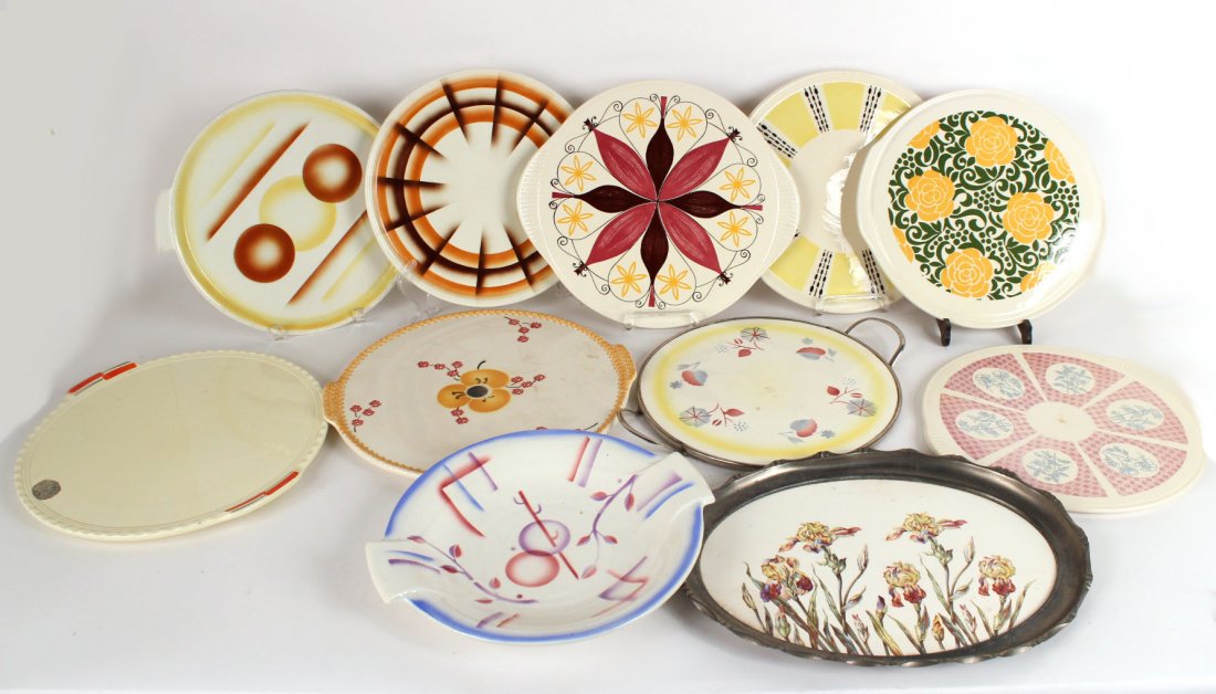 Eleven Ceramic Cake/Dessert Plates (1 of 10)