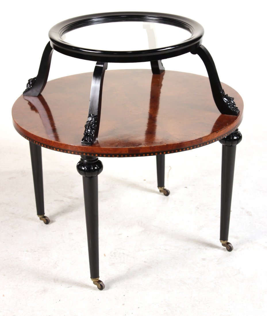 Art Nouveau Part-Ebonized Walnut Etagere Table (1 of 6)