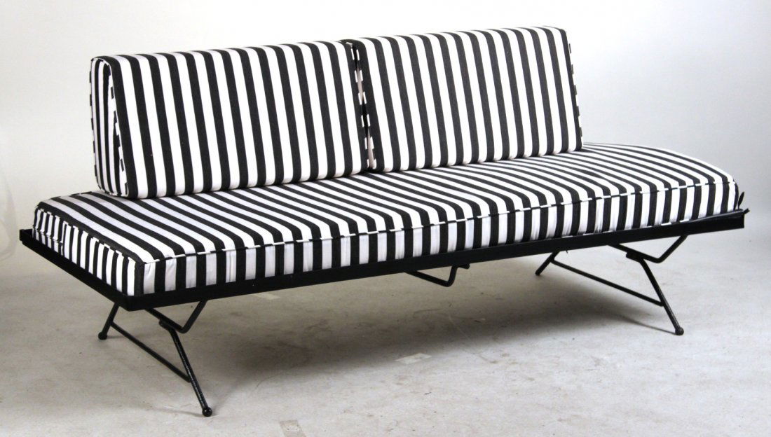 Modern Black-Painted Metal Daybed (1 of 4)