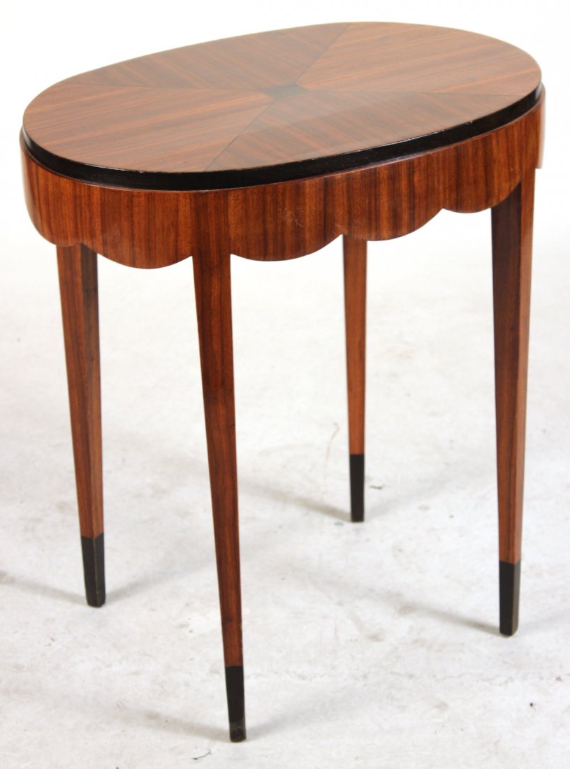Art Deco Part Ebonized Mahogany Side Table (1 of 7)