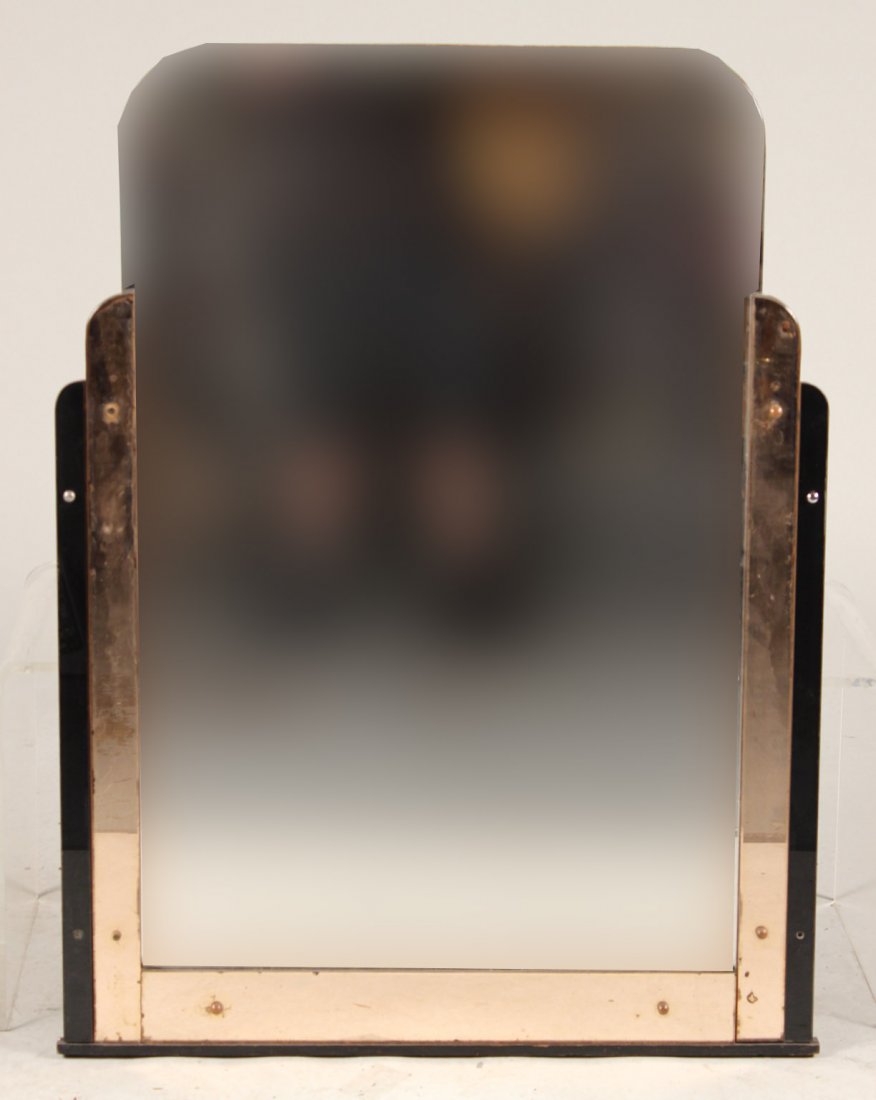 Art Deco Ebonized and Mirrored Pier Mirror (1 of 6)