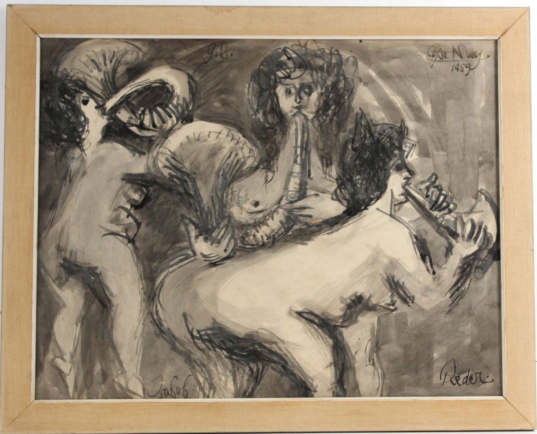 Mixed Media, "Three Graces," Bernard Reder (1 of 10)