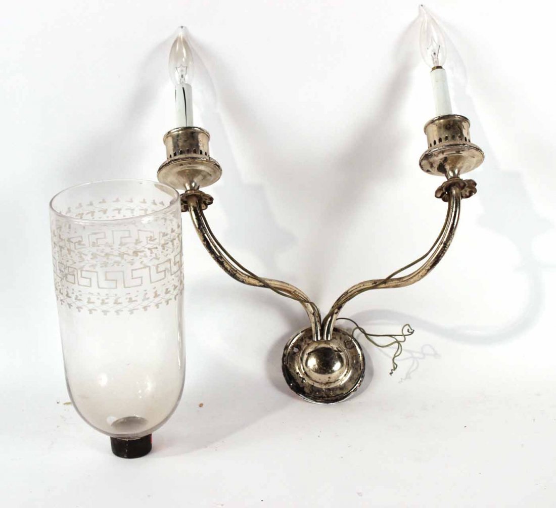 Regency Style Silver-Plated Wall Sconce (1 of 5)