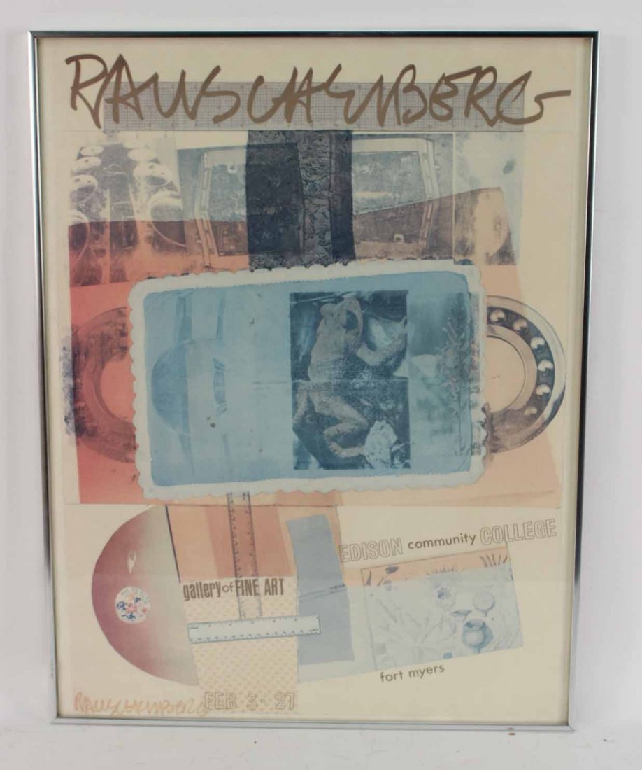 Poster, Robert Rauschenberg Exhibit (1 of 5)