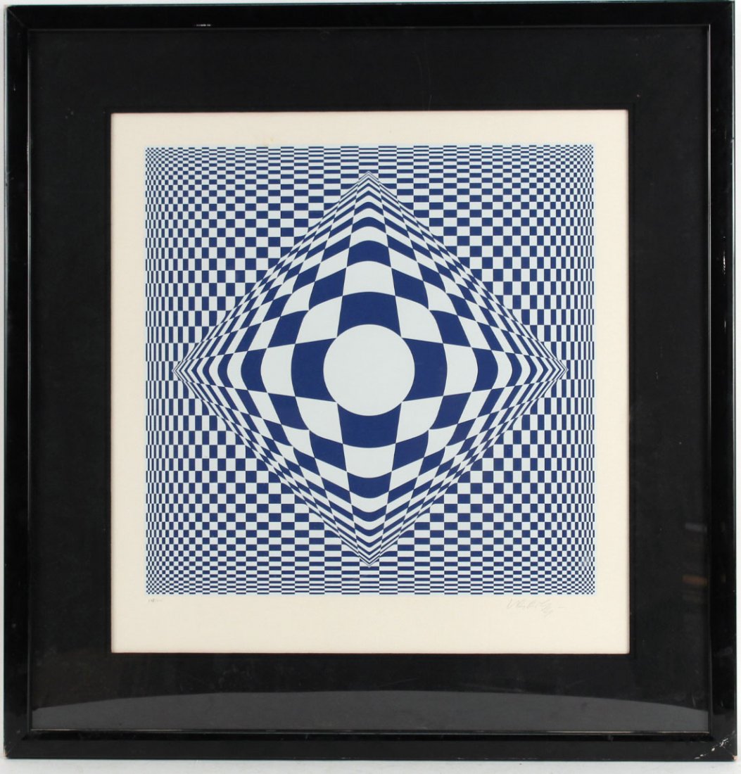 Serigraph, Victor Vasarely, "Vertigo" (1 of 6)