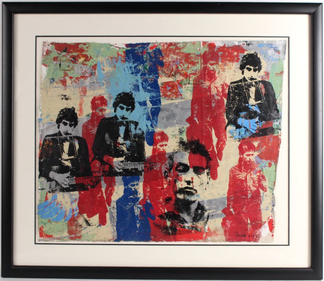 Pop Art Painting on Canvas of Bob Dylan (1 of 8)