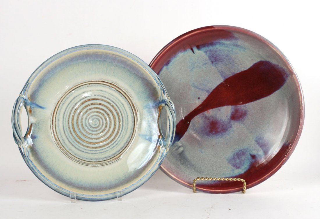 Two Art Pottery Platters (1 of 10)