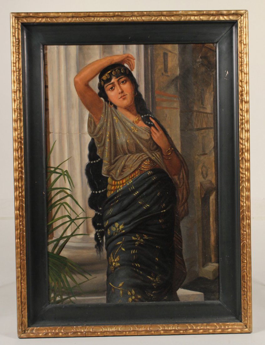 Oil on Canvas, Portrait of a Middle Eastern Woman (1 of 8)