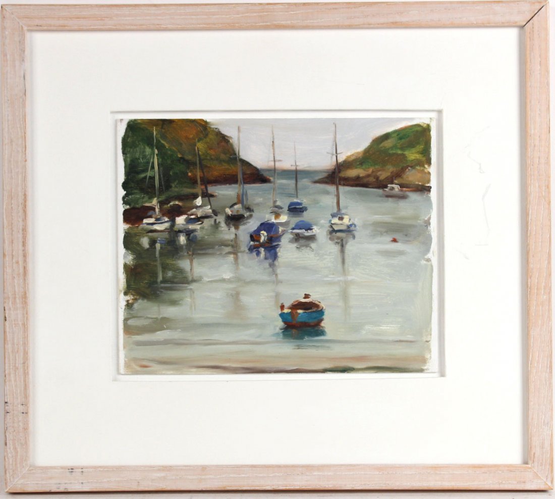 Oil On Board, Watermouth Bay, Liam Spencer: RDA# 72634 Bin#81 Sight size: 8 1/4"h x 10"w