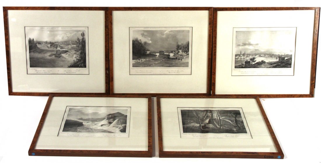 Three Lithographs, Views Along the Hudson Scenes (1 of 10)