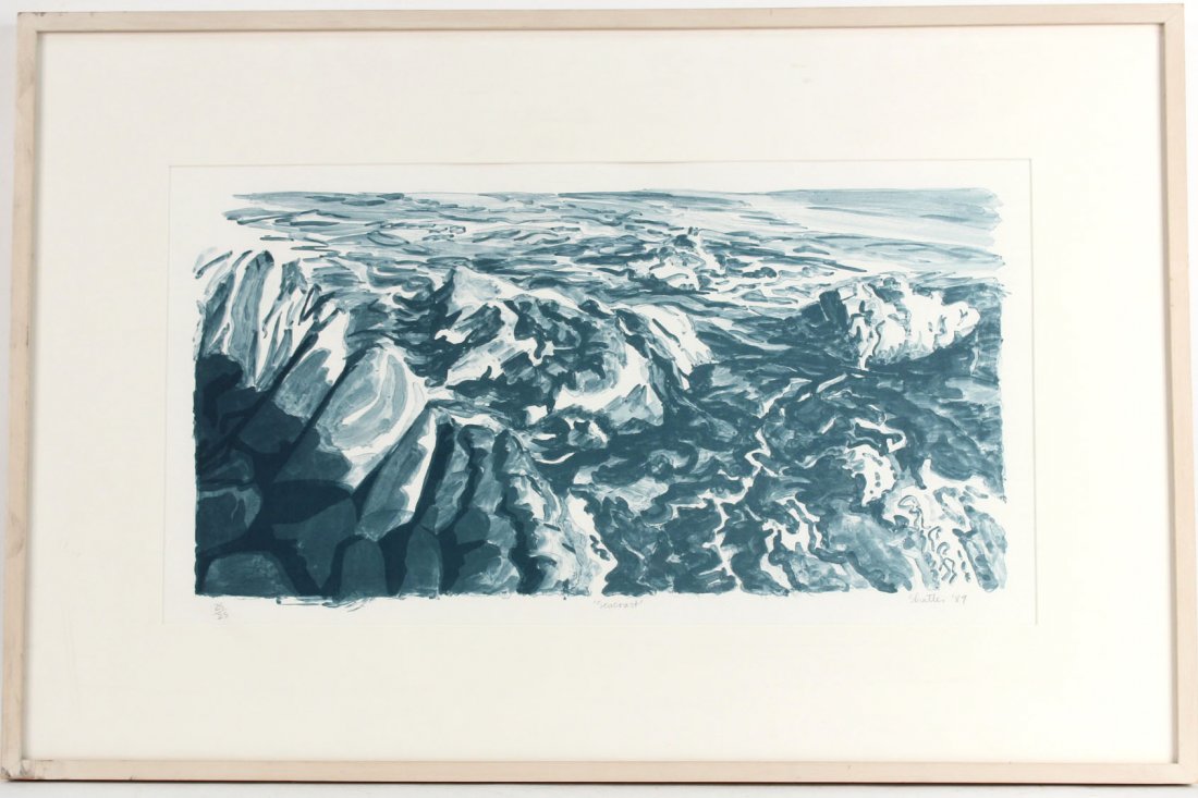 Lithograph, "Seacoast," Susan Shatter (1 of 6)