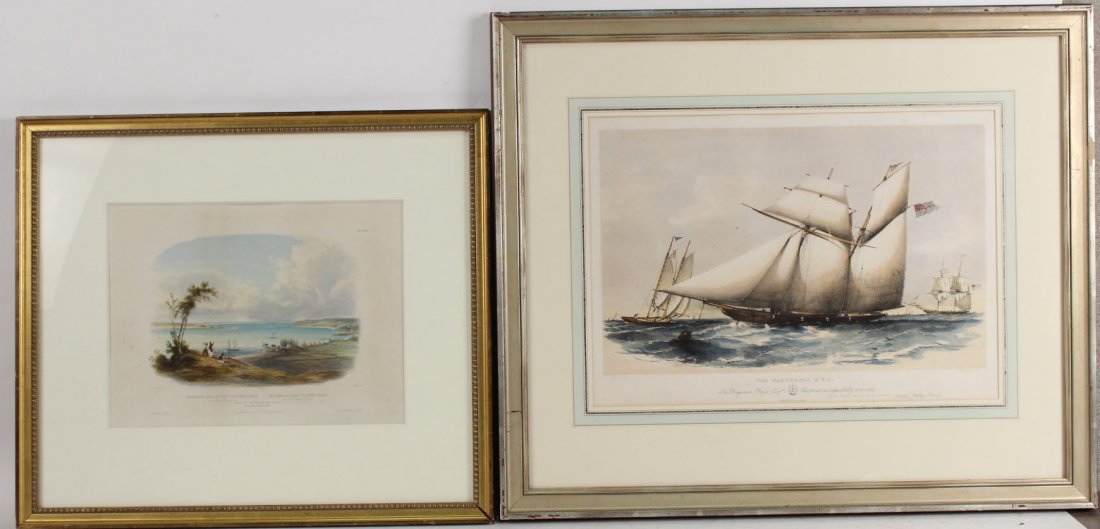 Two Hand-Colored Lithographs (1 of 10)