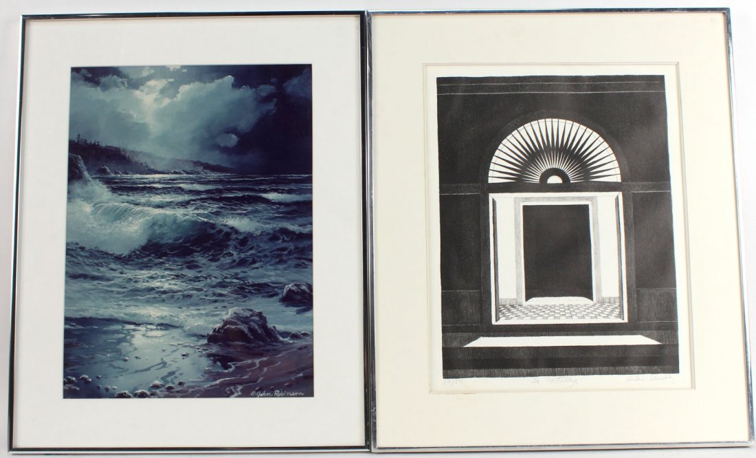 Lithograph, "La Fortalaza," Emilio Sanchez (1 of 10)