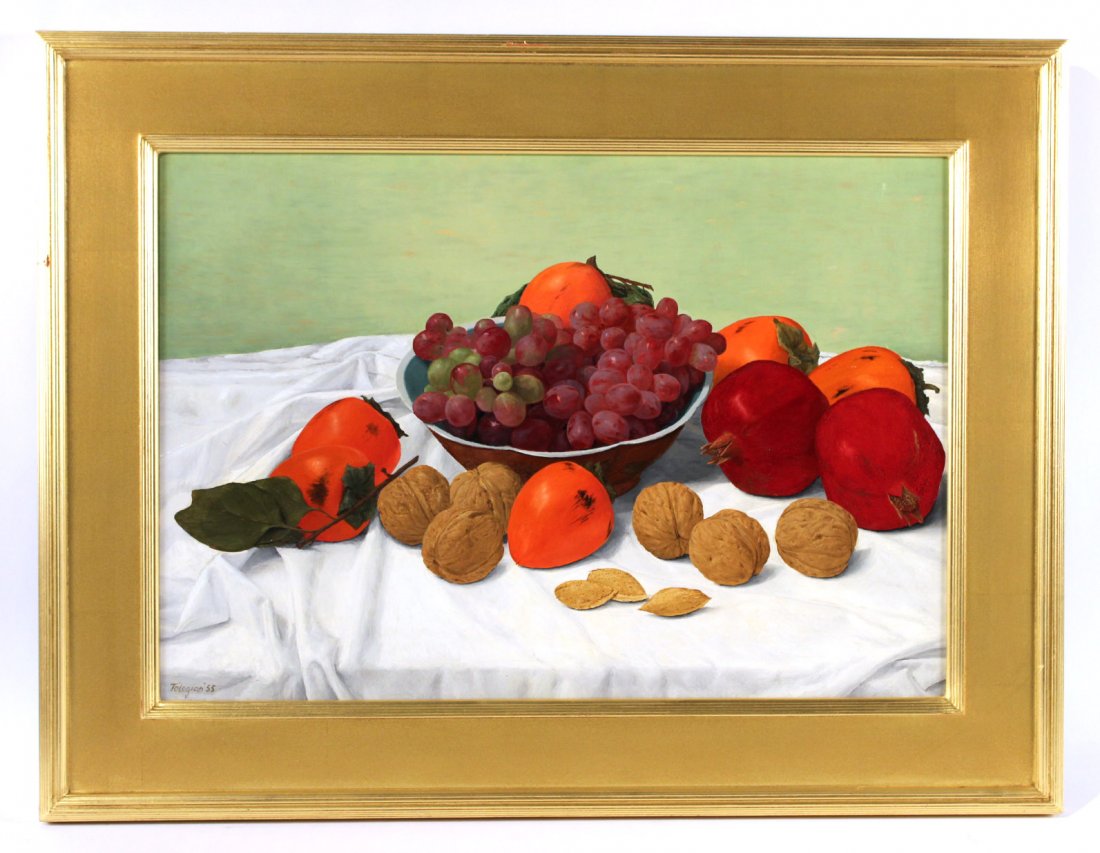 Oil on Masonite, Still Life of Fruit, Tolegian (1 of 7)