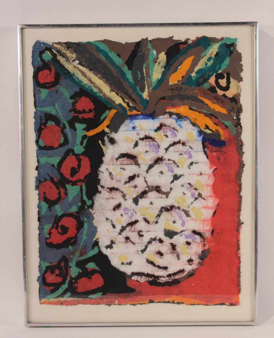 Pigmented Cast Paper, Kenneth Polinskie: Titled "Secret Pattern I," signed l.r. RDA#19071 Bin#86 Sight size: 23-1/4"h x 18-1/4"w