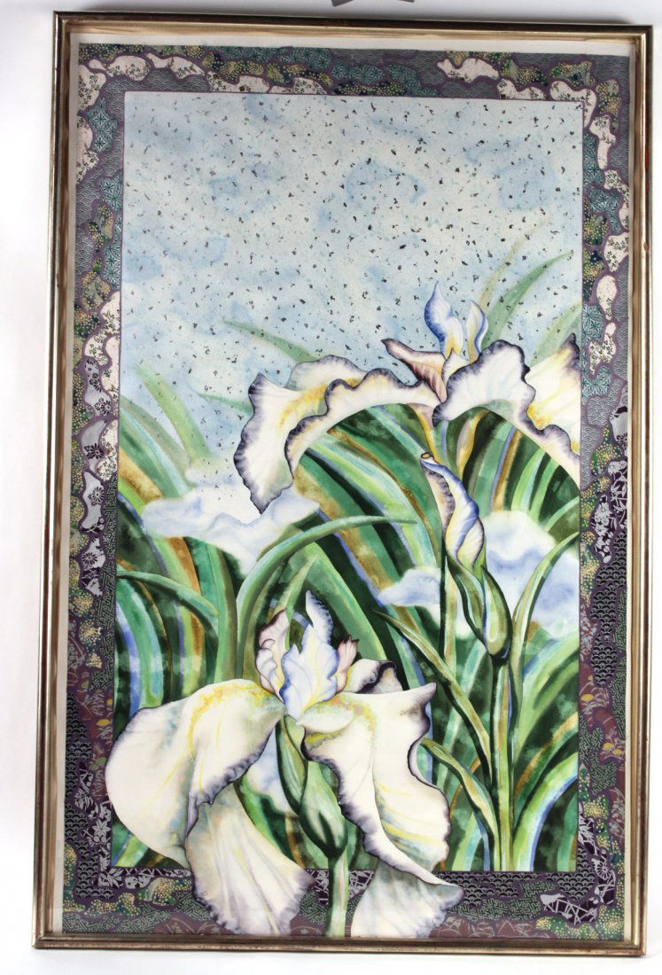 Mixed Media, "Japanese Iris," Andrea Johnson (1 of 5)