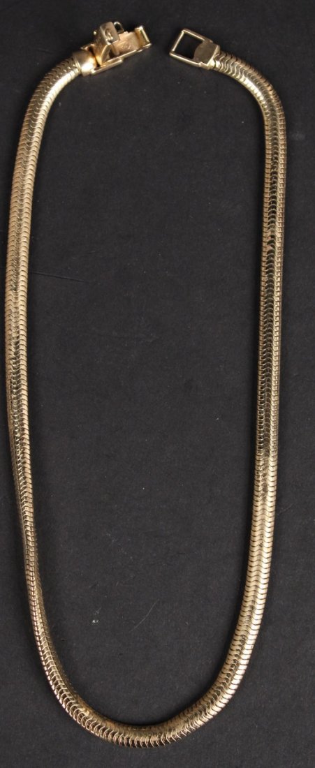 Tiffany & Co. 14K Yellow Gold Snake Form Necklace (1 of 6)
