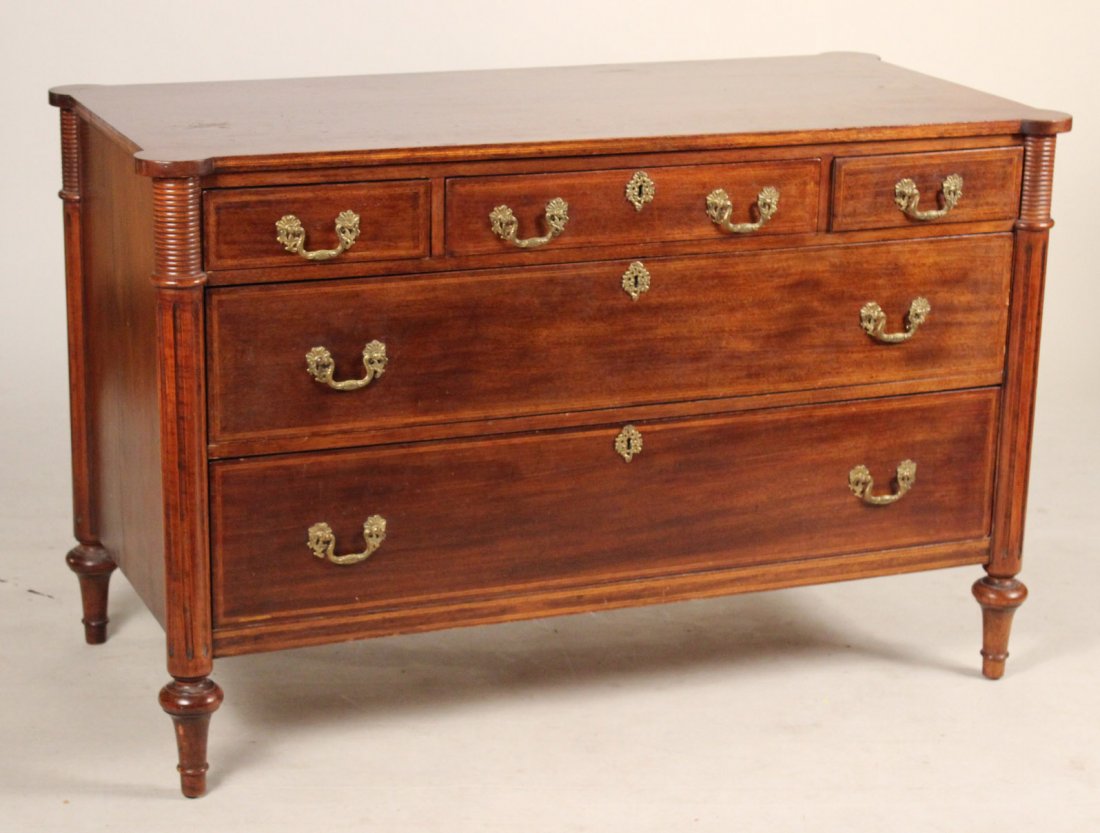 Louis XVI Style Mahogany Commode (1 of 8)