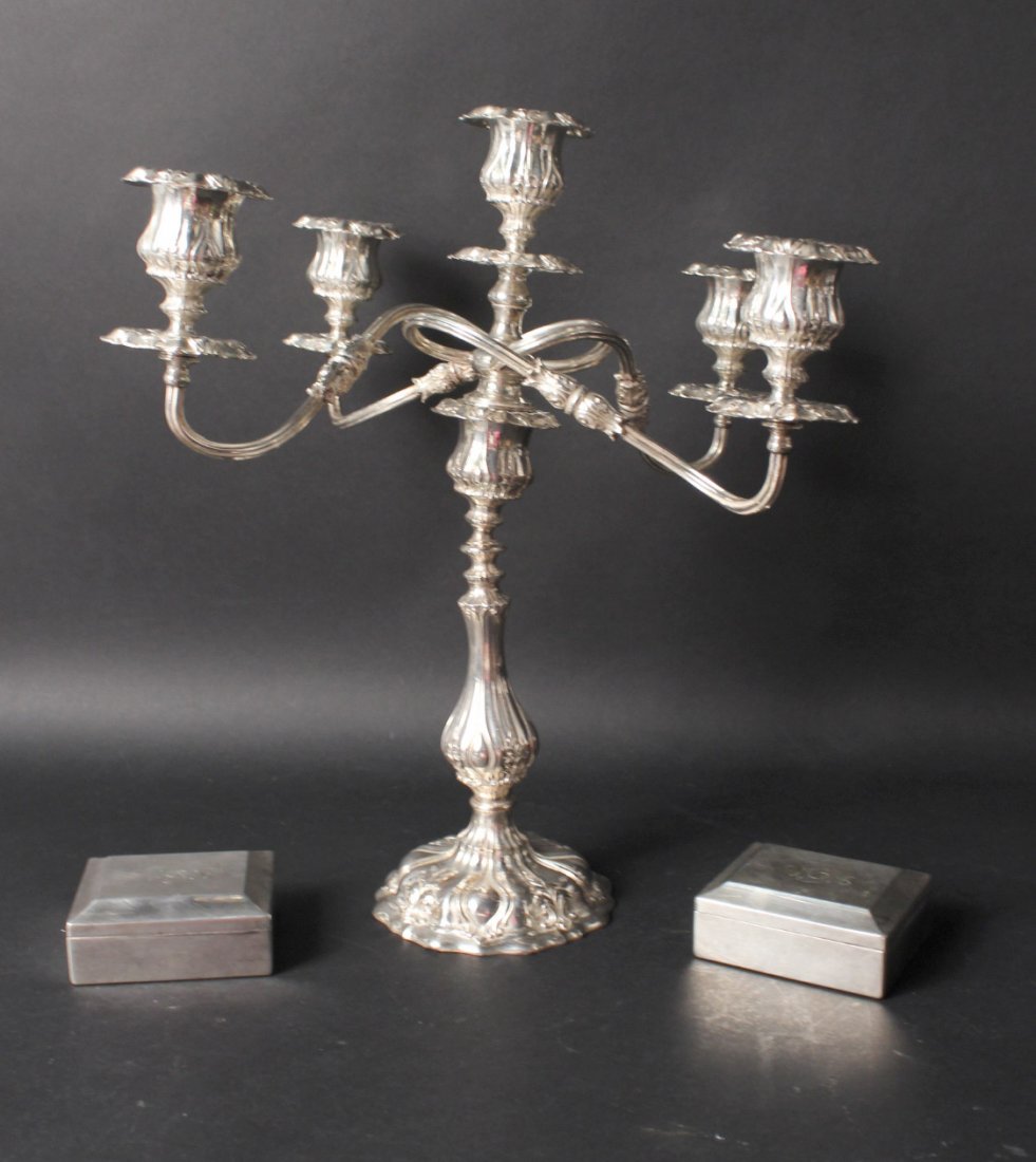 Pair of Gorham Sterling Silver Wood Lined Boxes (1 of 10)