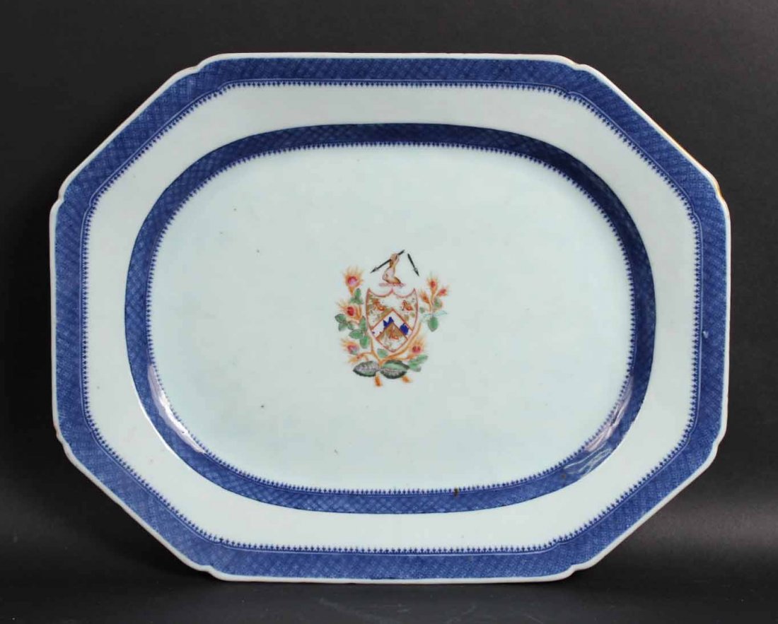Chinese Export Armorial Platter (1 of 5)
