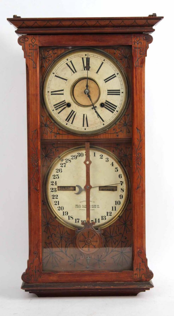 Victorian Carved Oak Mantel Clock (1 of 8)
